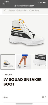 Louis Vuitton/LV SQUAD SNEAKER BOOT