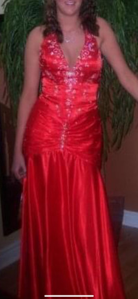 Red Prom gown 
