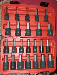 TEKTON 1/2 Inch Drive Hex Impact Bit Socket Set, 24-Piece NEW!!!