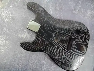 Sand Blasted Black Northern Ash S-Type Guitar Body, SSS Config, View more