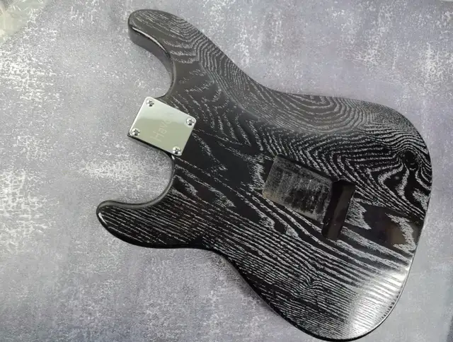 Sand Blasted Black Northern Ash S-Type Guitar Body, SSS Config in Guitars in Hamilton - Image 2
