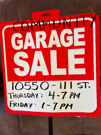 COMMUNITY GARAGE SALE