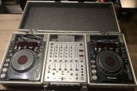 DJ Equipment - Pioneer CDJ mk3 1000, DJM 600, Odyssey Road Case