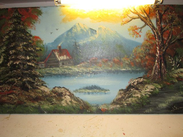 belle toile paysage peinture a l huile dans Art et objets de collection  à Laval/Rive Nord - Image 2