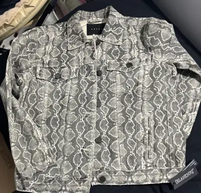 Blank NYC Snakeskin print Jacket size small, View more