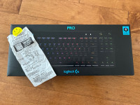 NEW UNUSED UNOPENED LOGITECH PRO GX BLUE CLICKY GAMING KEYBOARD