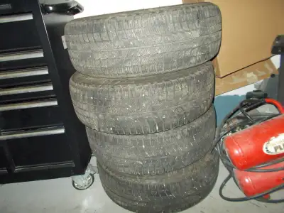 4 Michelin ice winter tires 225/60R/17 on steel rims. Tread 9/32 were on a red Subaru Forester for s...
