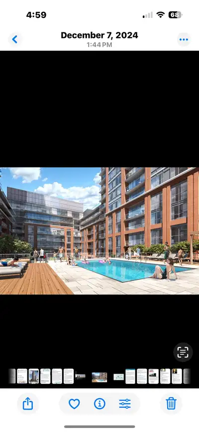 Private Sale. 1 Bedroom plus Den 640 sq/ft plus balcony 60 sq/ft total 700. This is an assignment sa...