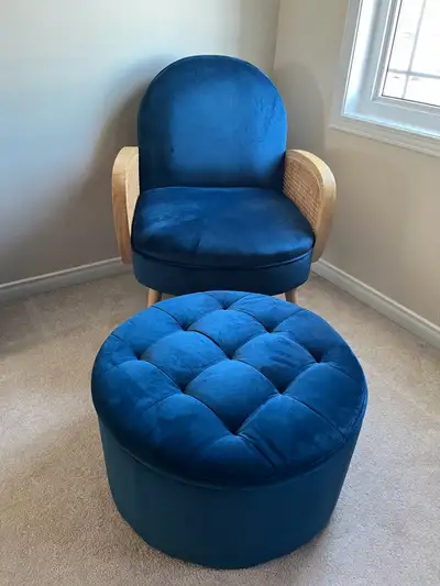 Armchair sell separately for $225 Ottoman sell separately for $125 Armchair and Ottoman sell togethe...