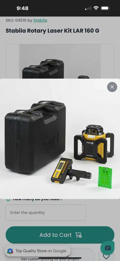 STABILA LASER LAR 160 G LASER LEVEL FOR SALE, View more