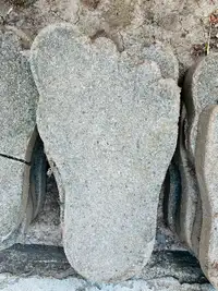 Footprint-Shaped Stepping Stones