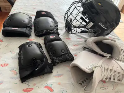 hockey helmet , set- skates , View more