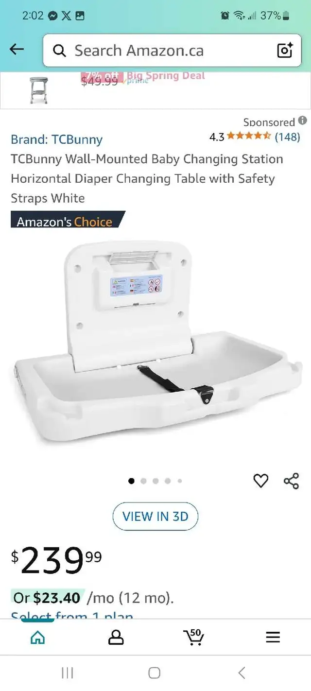 TCBunny Changing Table brand new in Bathing & Changing in London - Image 2