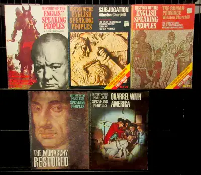 A History of the English-Speaking Peoples Mag x5 Lot--Including the 1st 3 Issues of Churchill's Clas...