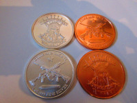 COME AND TAKE IT Molon Labe SPARTAN 1oz Silver & 1oz Copper Coin