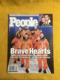 People Magazine - Brave Hearts ( Spaceship Columbia Crew )