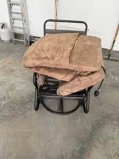 Glider rocker with foot stool, View more