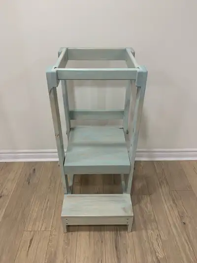 Custom made toddler helper kitchen stools ladder made from pine .Can be made any size and height . P...