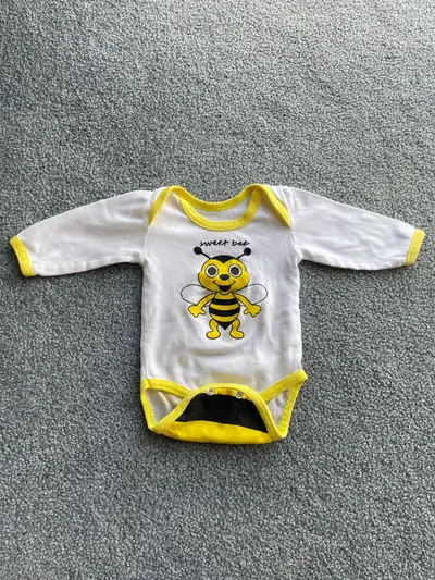 Sweet Bee Baby Onesie 0-3 months, 100% cotton, View more
