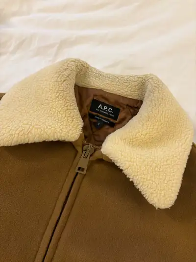 APC shearling jacket wool size S, View more