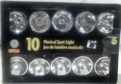 10 Musical 2"D Spotlights - New in box , View more