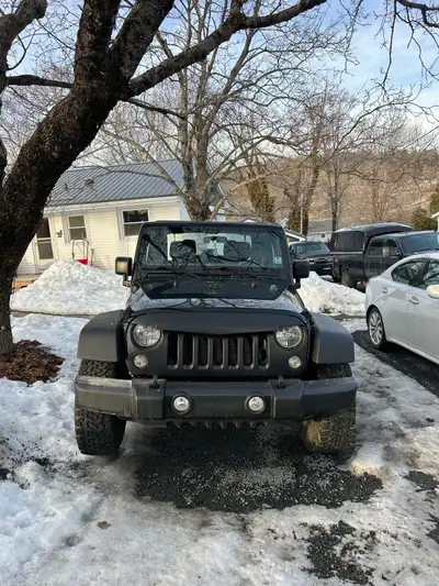 Sell my 2015 Jeep Wrangler Sport - 1 owner - 17” rims with 33” KO2 tires - Recent safety inspection...