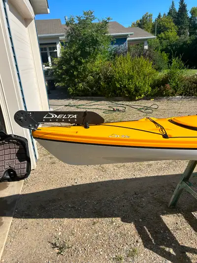 Premium kayak with all deltas features nicely finished verses plastic, only 50lbs including rudder w...