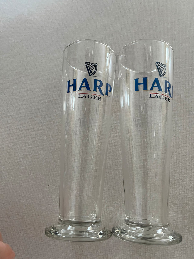 Beer Glasses -Harp in Kitchen & Dining Wares in Mississauga / Peel Region