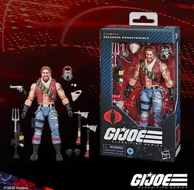New in box, direct from Hasbro. G.I. Joe Classified series action figures. #167 Cobra Dreadnok Monke...