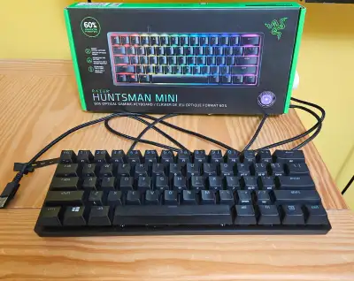 Razer Huntsman Mini 60% Clicky Optical Gaming Keyboard, View more