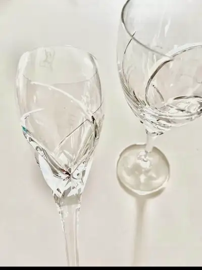 Set of 12 Da Vinci Grossetto Crystal Wine/Water Goblets , View more