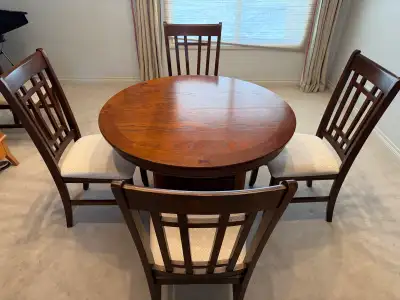 Extendible dining table set, View more