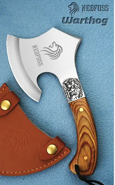 Nedfoss Warthog Full Tang Small Axe Camp Hatchet with Leather Sh, View more