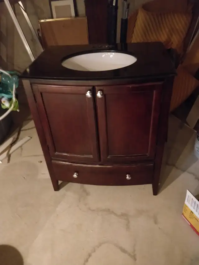 Bathroom sink vanity.