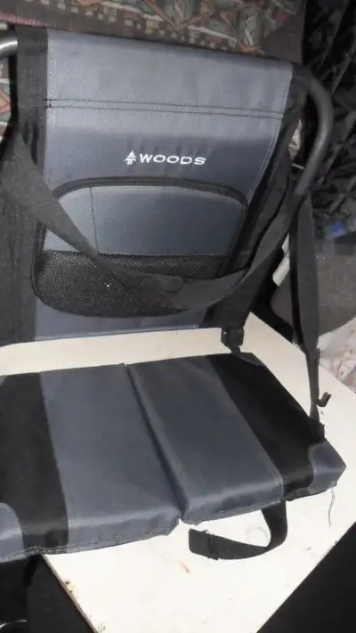 Hi I have a Woods expedition portable folding canoe/boat pad cushion,with adjustable backrest andlum...