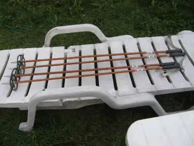 X-country skis, poles, View more
