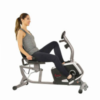 Magnetic Recumbent Exercise Bike, 300 lb Cap. & Adjust Seat