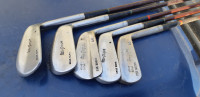 Five vintage MacGregor Golf Clubs