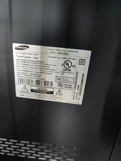 60" samsung   $ 150, View more