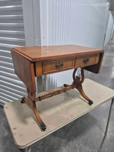 Yew Wood Drop Leaf Coffee Table , View more
