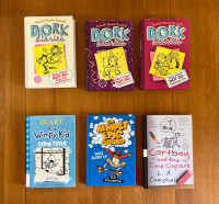 Hard Cover Kids Books Dork Dairies, Diary of a Wimpy Kid