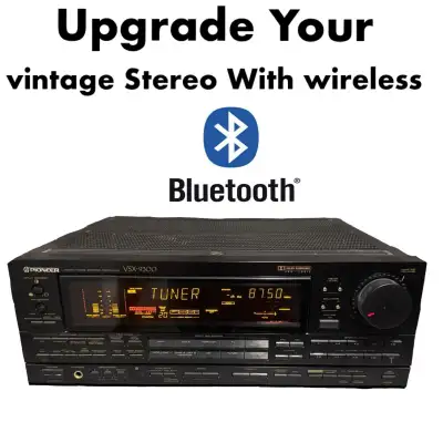 Upgrade your av receiver/stereo With wireless Bluetooth., View more