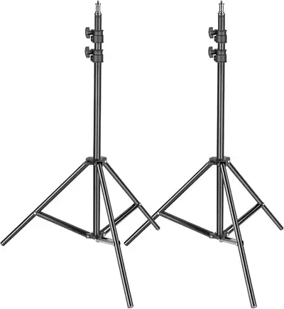 Neewer 2-Pack Photography Light Stand - Metal Adjustable 36-79 inches/92-200 Centimeters Heavy Duty...