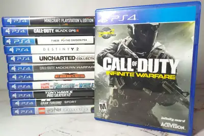 Popular PS4 Games ( Call of Duty, Uncharted, Gran Turismo), View more
