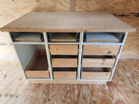Wood Basement Garage Man Cave Cabinet W 3 Soft Closing Slides