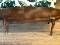 Solid wood French provincial full sized coffee table