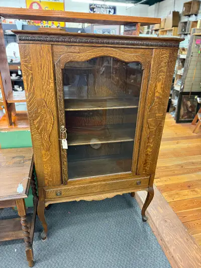 Vintage solid wood display cabinet , View more