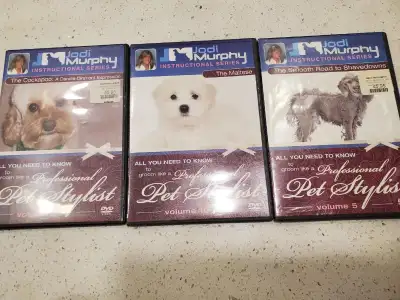 I have 3 instructional dog grooming videos for sale. They are from the Professional Pet Stylist inst...