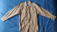 Orvis beige safari shirt men's size M