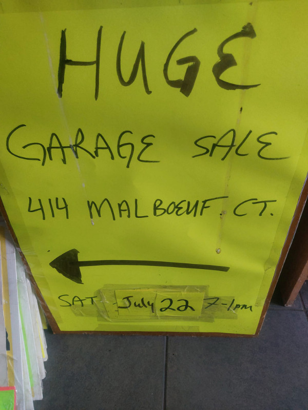 huge garage and yard sale ..sat july 22 7am-1pm | Garage Sales